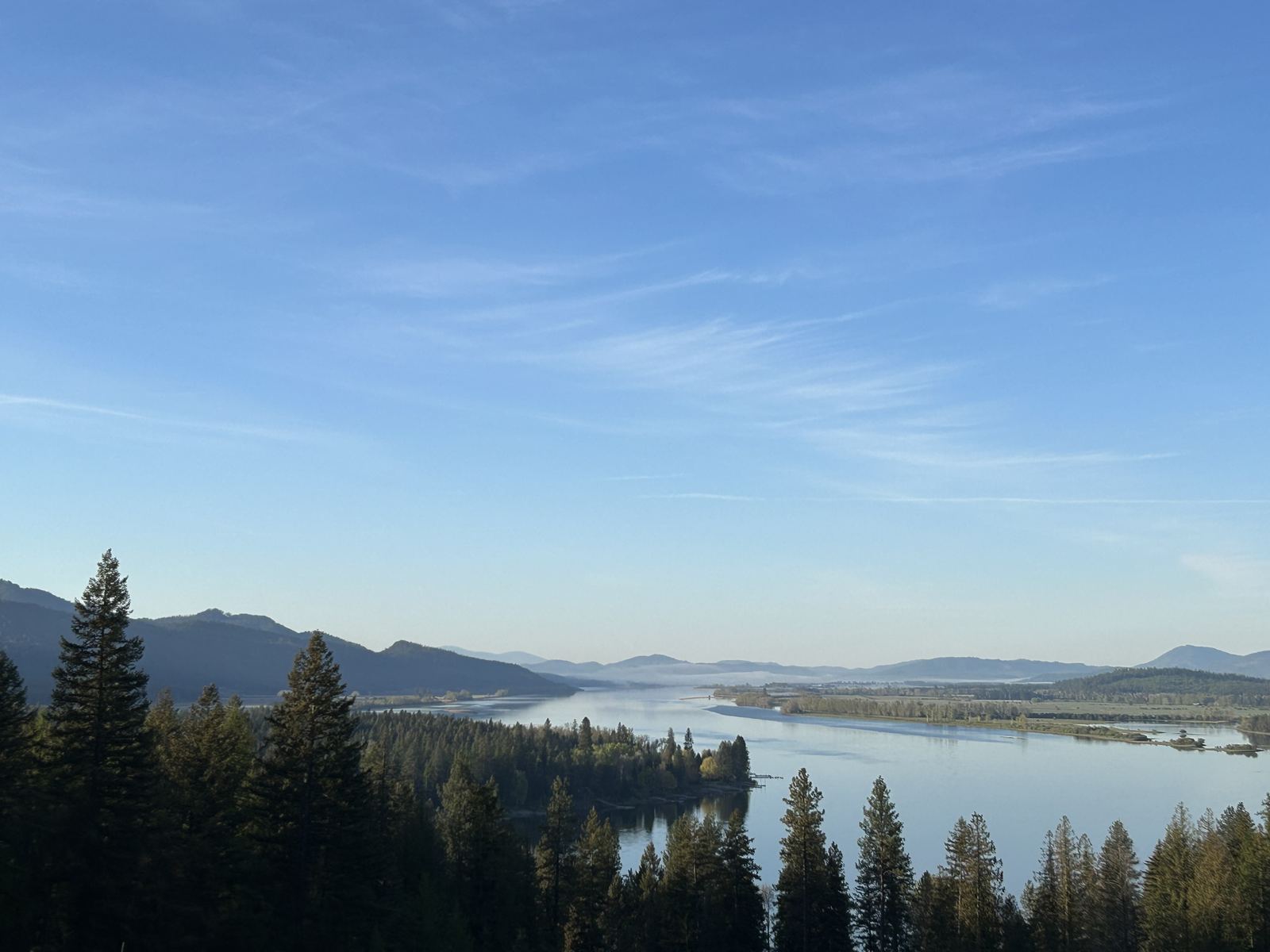 Mountain skyline in northern Idaho